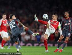 欧冠-马丁内利破(pò)門(mén)萨卡建功 加布里埃(āi)尔伤退阿森纳2-0迎2连胜