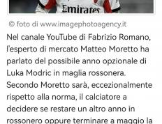 意甲媒体透露：米兰与莫德里奇續(xù)约的(de)决定(dìng)权在莫德里奇，目(mù)前(qián)沙特卡塔尔那边對(duì)他都有興(xìng)趣