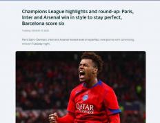 9場(chǎng)比(bǐ)赛打入43球(qiú) 欧冠进球(qiú)盛宴(yàn)让球(qiú)迷(mí)过足瘾