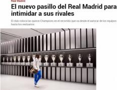 底蕴這(zhè)一块！为震(zhèn)懾(shè)对手，皇(huáng)马在进伯纳乌通道中(zhōng)展示15座欧冠奖杯