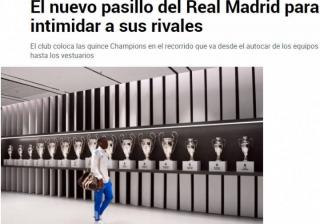 底蕴這(zhè)一块！为震(zhèn)懾(shè)对手，皇(huáng)马在进伯纳乌通道中(zhōng)展示15座欧冠奖杯