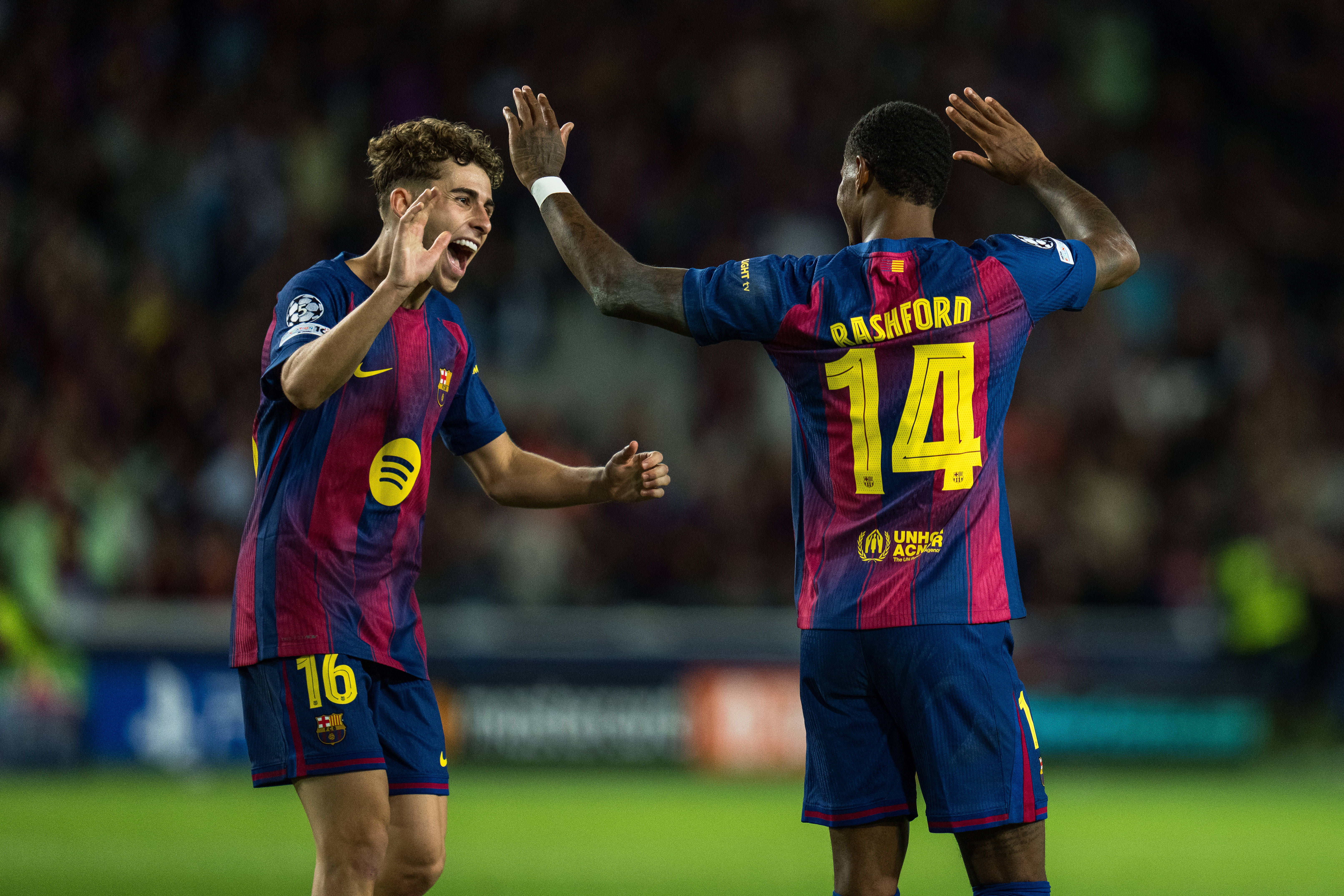 （体育(yù)）足球——欧冠：巴塞罗那(nà)勝(shèng)奥林匹亚科斯