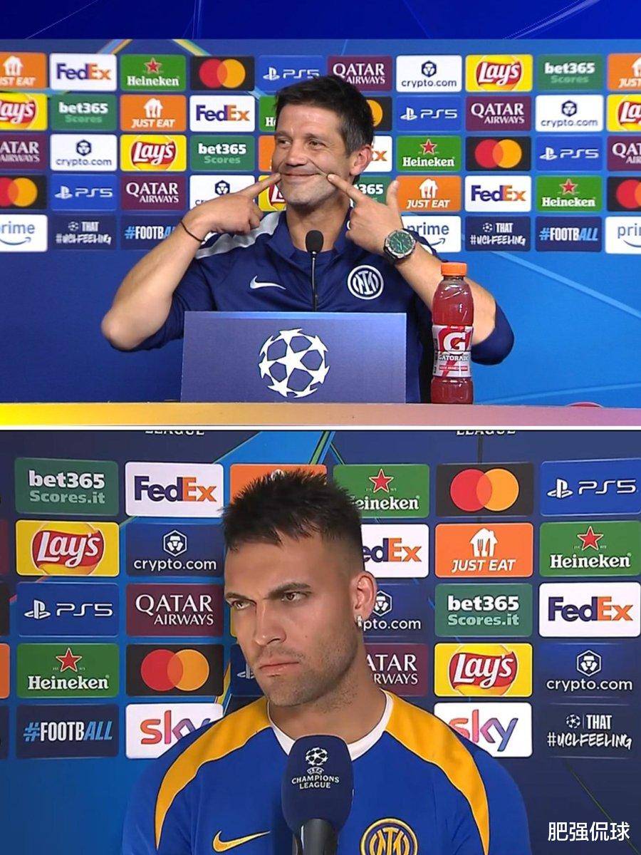 国米冲击欧冠榜首！孔蒂欧战再闹笑話(huà)，劳塔(tǎ)罗展现队長(zhǎng)擔(dān)当！