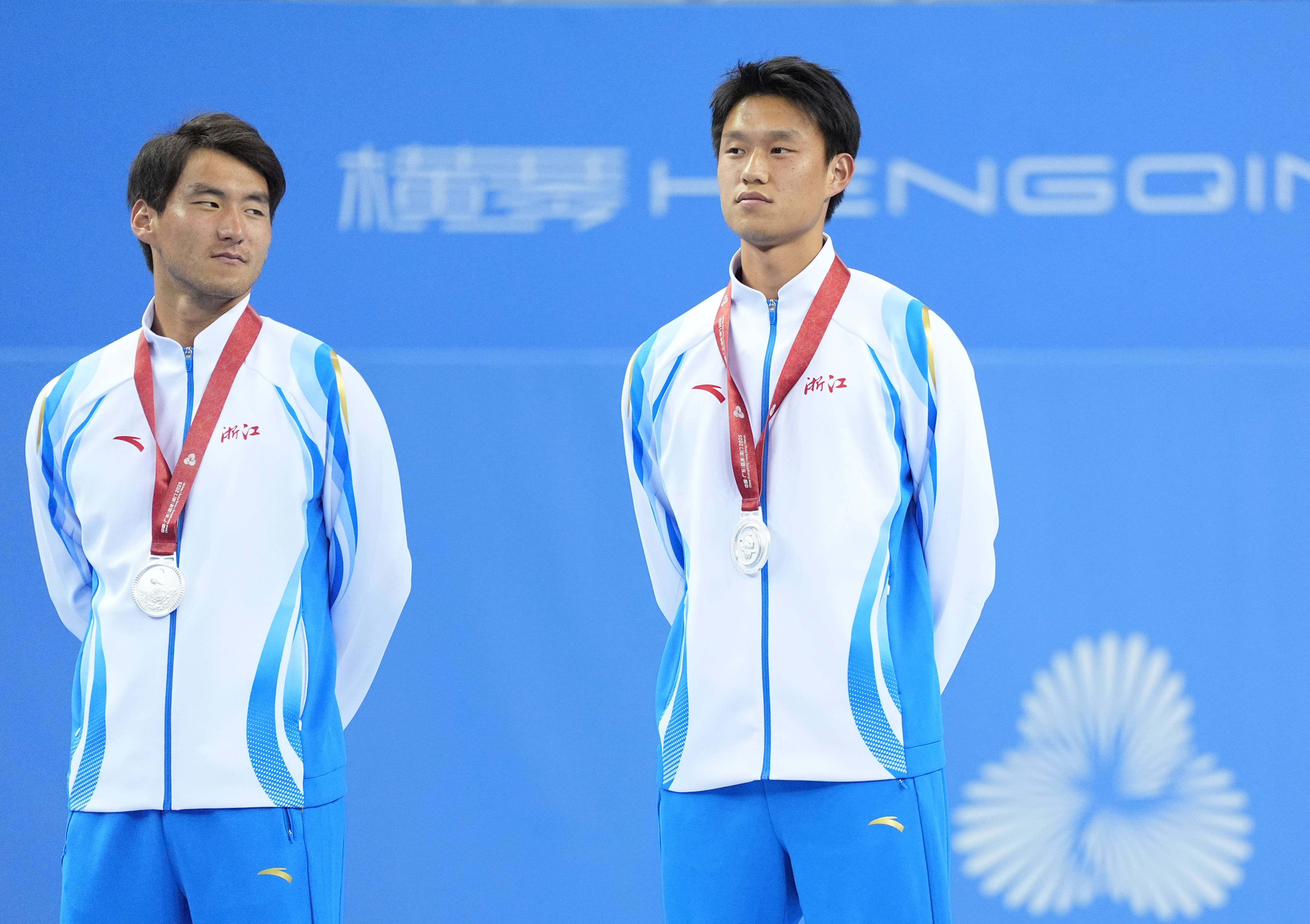 全运会｜网球——男子双打颁奖仪式