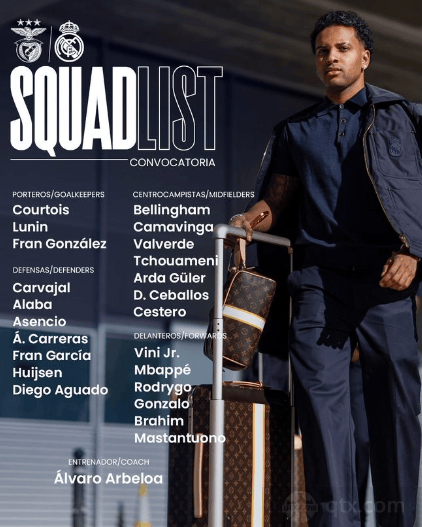 皇家马德里客战本菲卡,力争锁定歐(ōu)冠前八名。